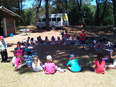 Camping Medano 40. Playa. Campamento Colegios. Seguridad. Diversion. Fogon. Chicos.
