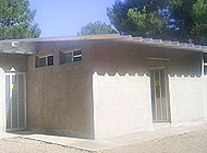 Camping Medano 40. Instalaciones. Baños. Vestuarios.