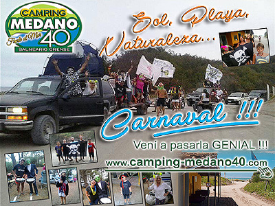 Camping Medano 40. Playa. Diversion. Carnaval. Actividades.